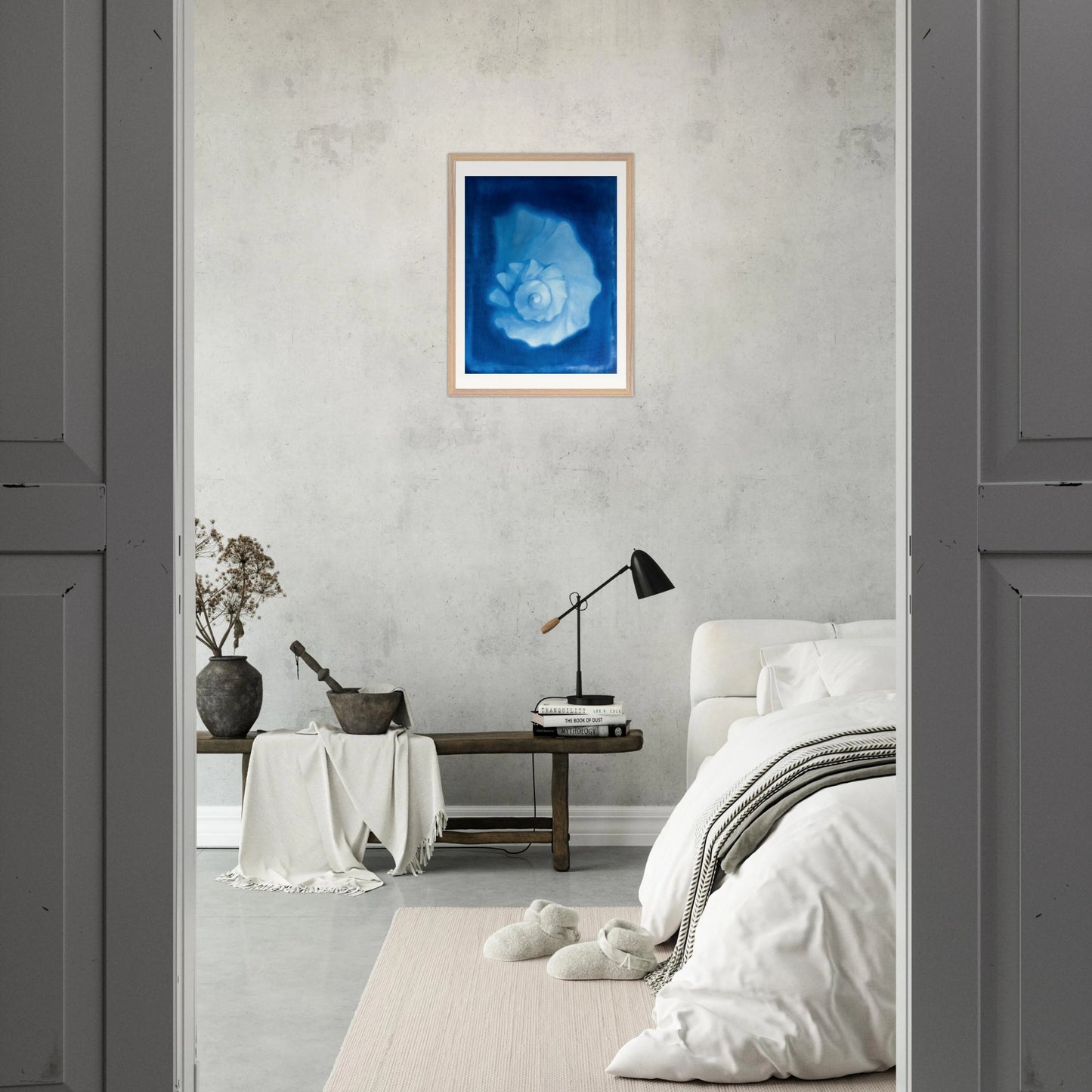 Schwebend - Gerahmter Kunstdruck