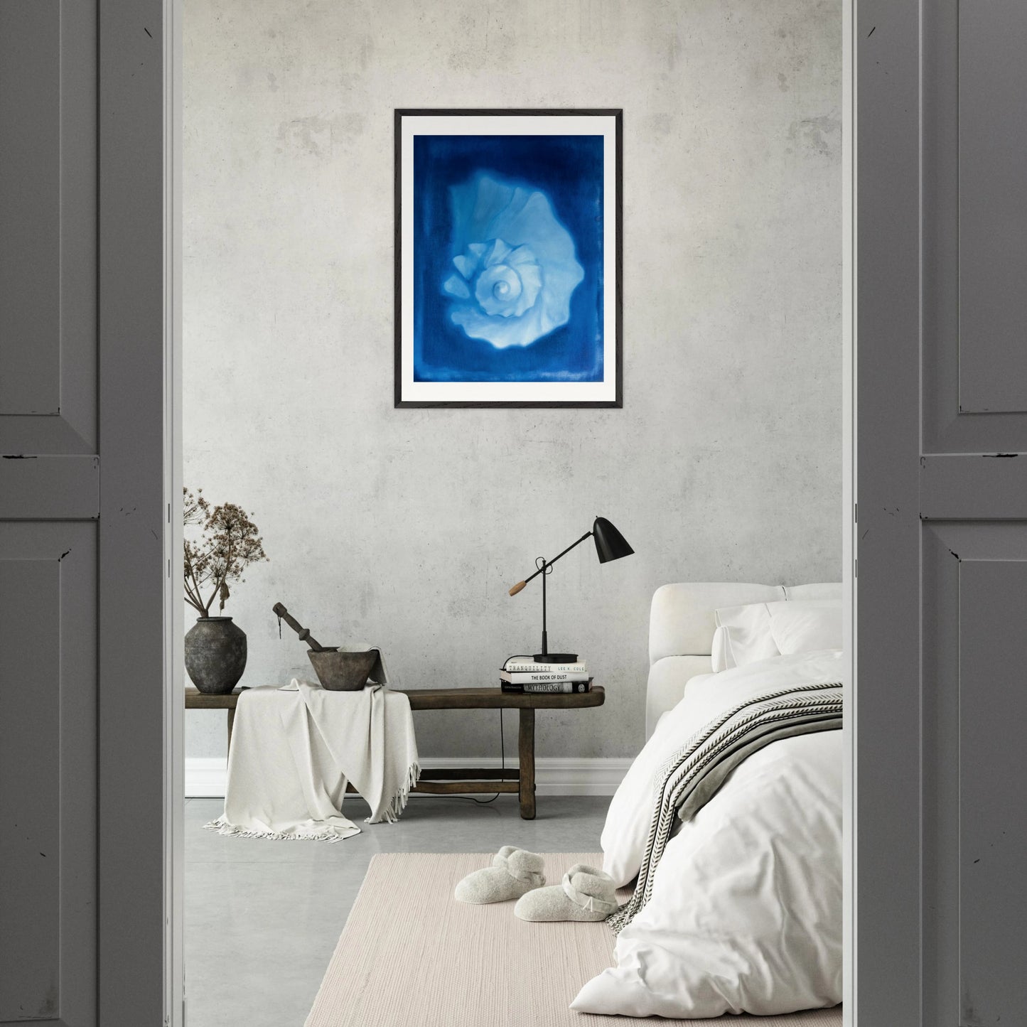 Schwebend - Gerahmter Kunstdruck