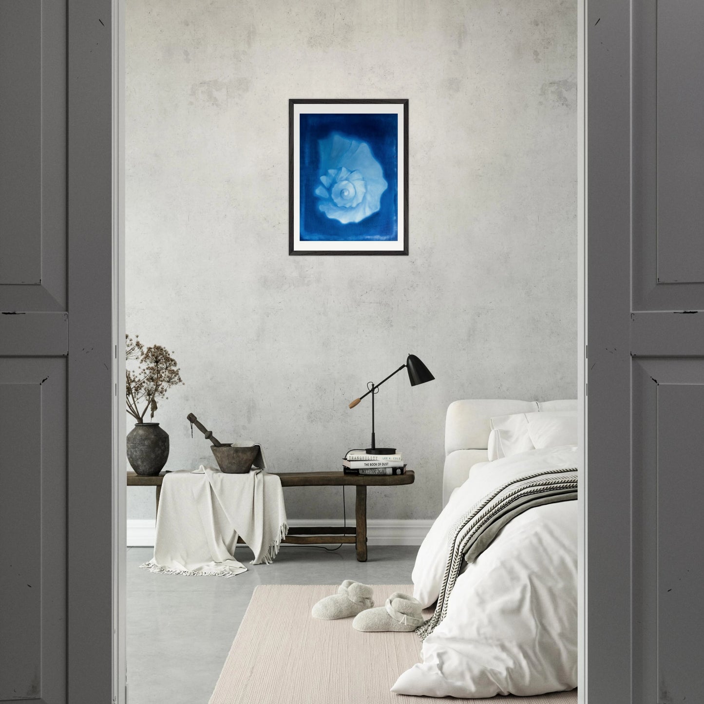 Schwebend - Gerahmter Kunstdruck