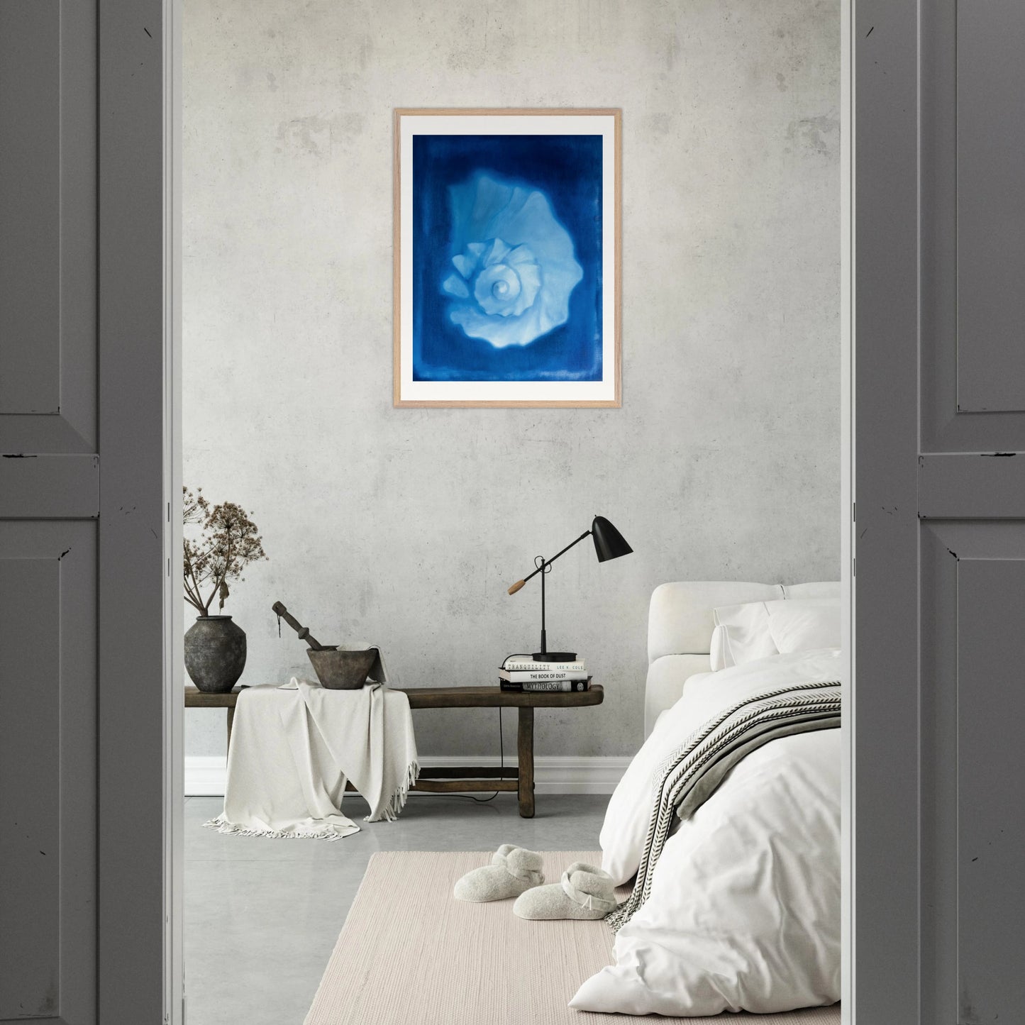 Schwebend - Gerahmter Kunstdruck