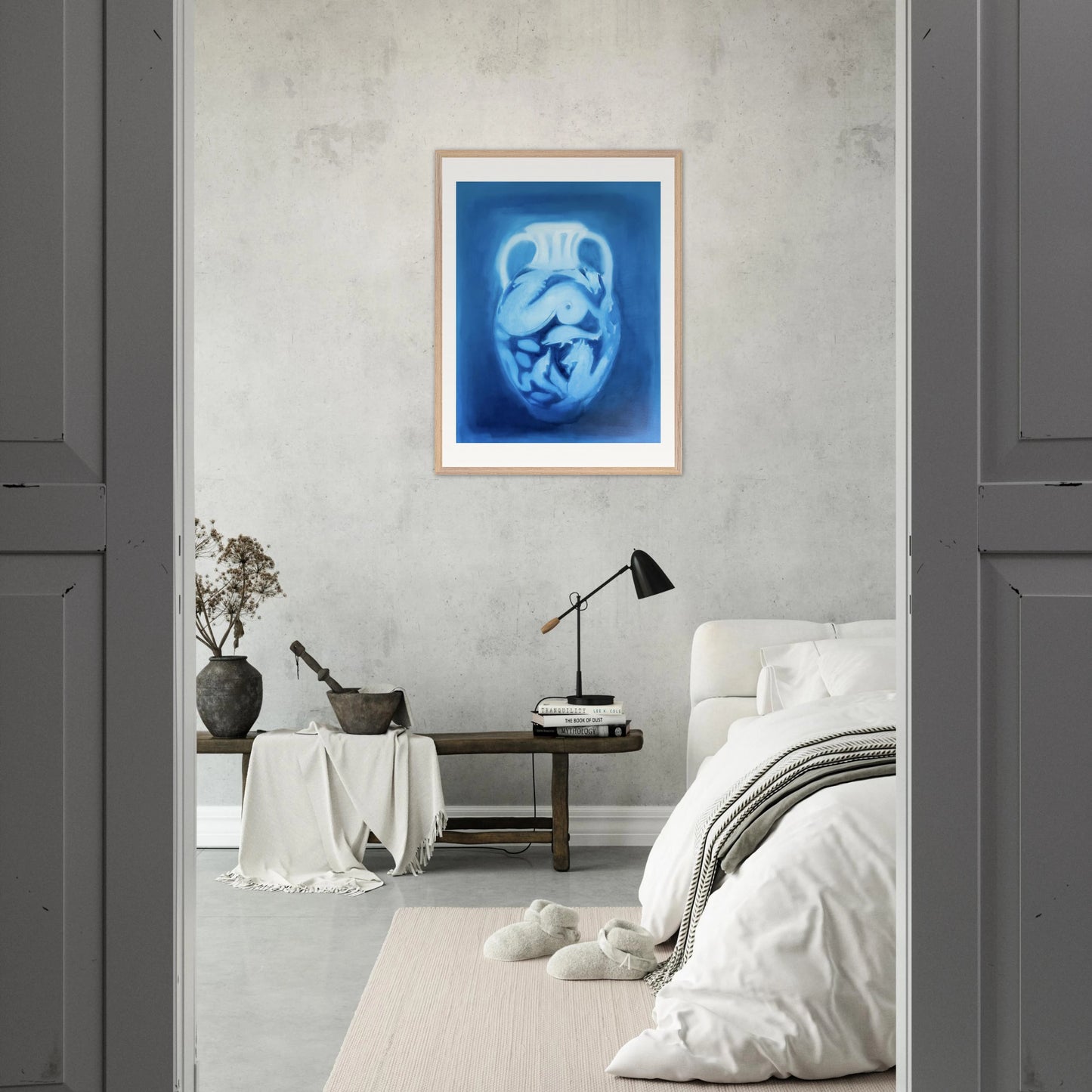 Etruskische Amphore – Gerahmter Kunstdruck