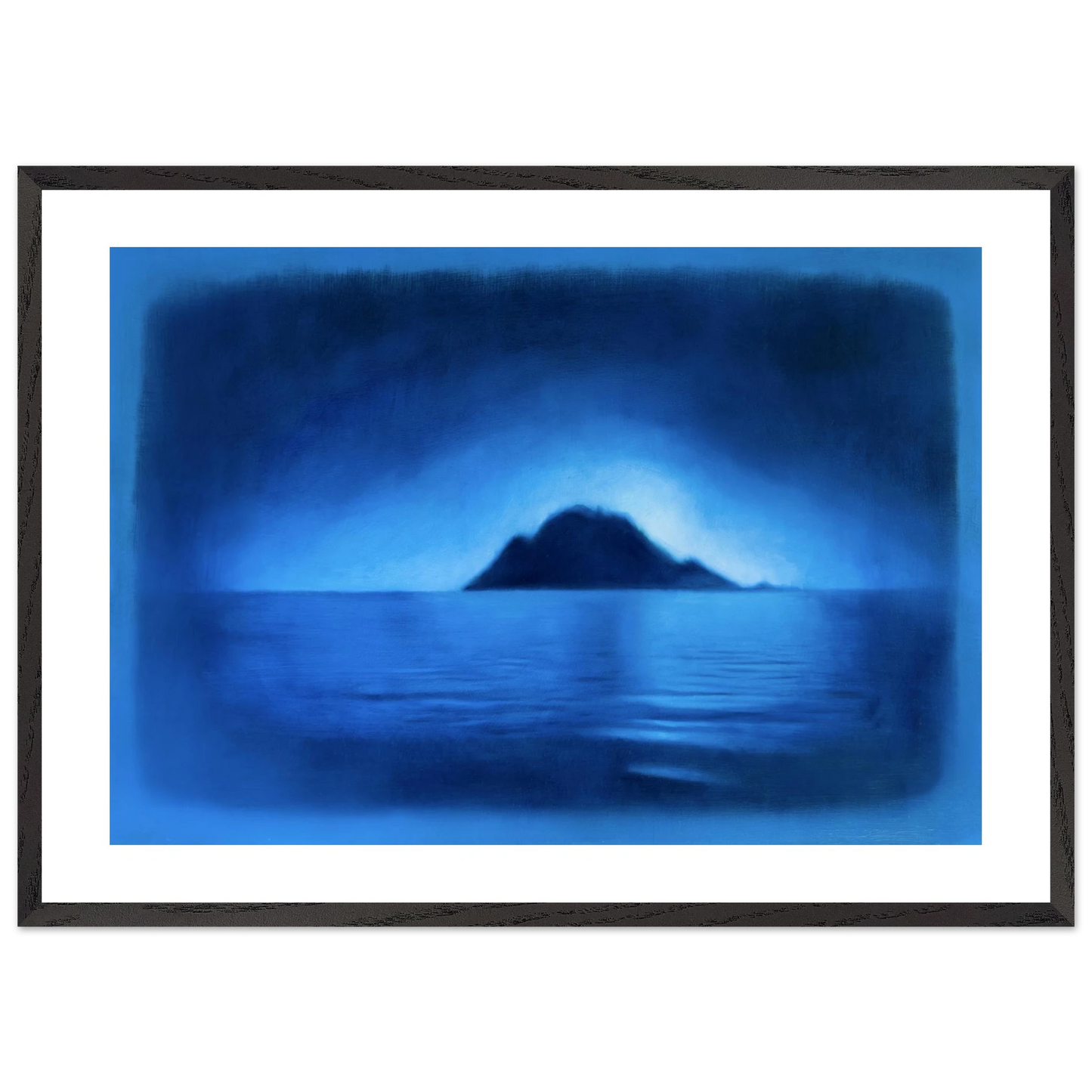The Island framed print – white frame option