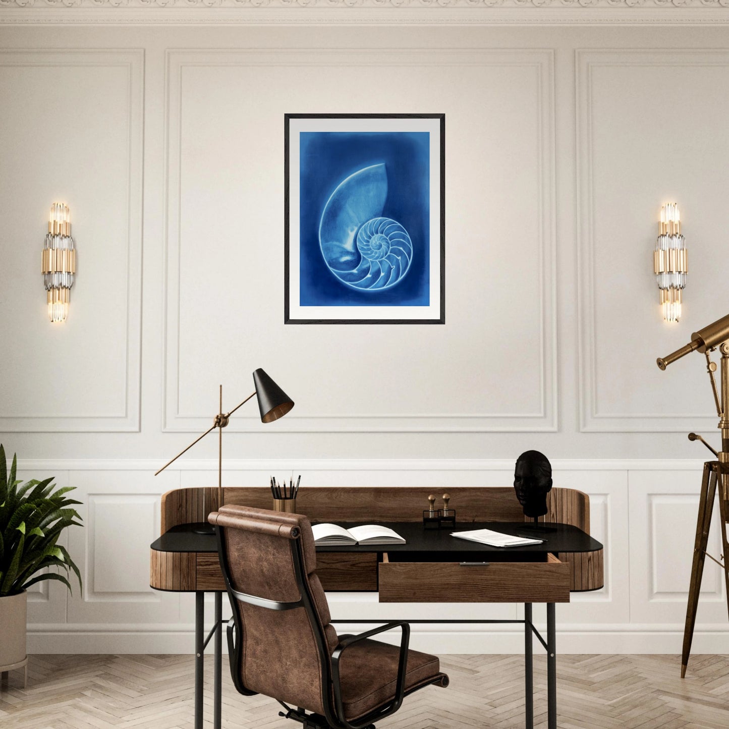 Nautilus - Gerahmter Kunstdruck
