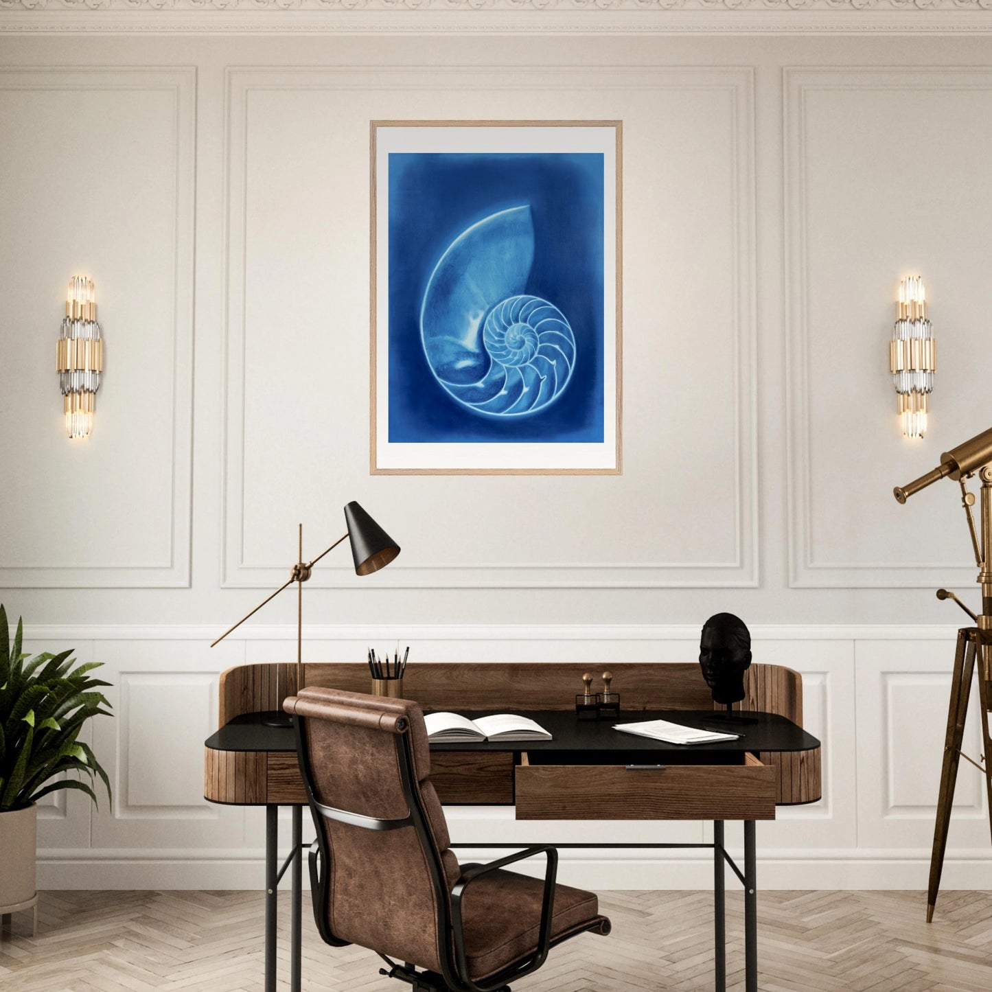 Nautilus - Gerahmter Kunstdruck