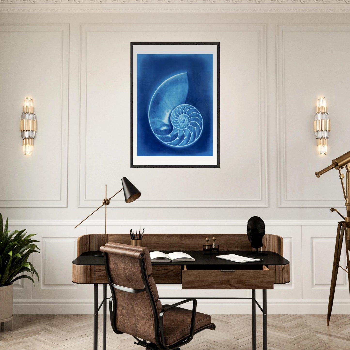 Nautilus - Gerahmter Kunstdruck