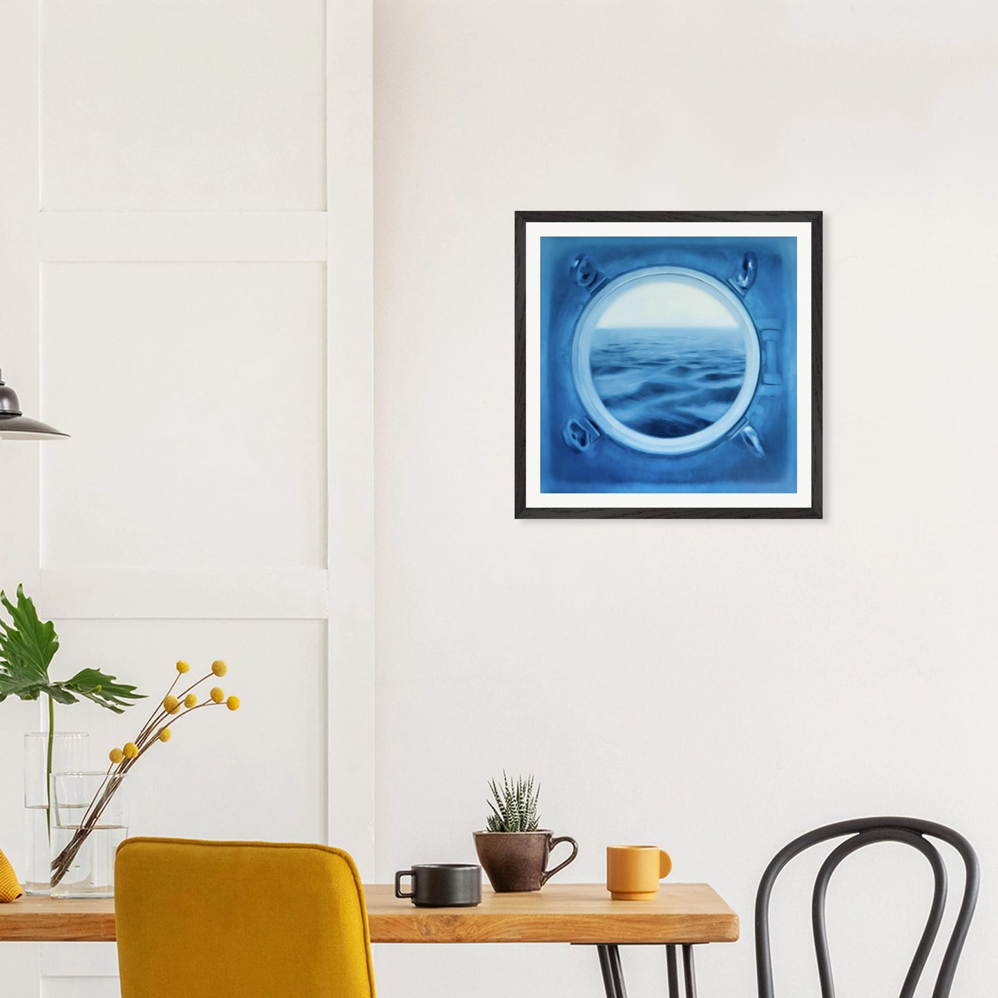 Bullauge: Gerahmter Kunstdruck