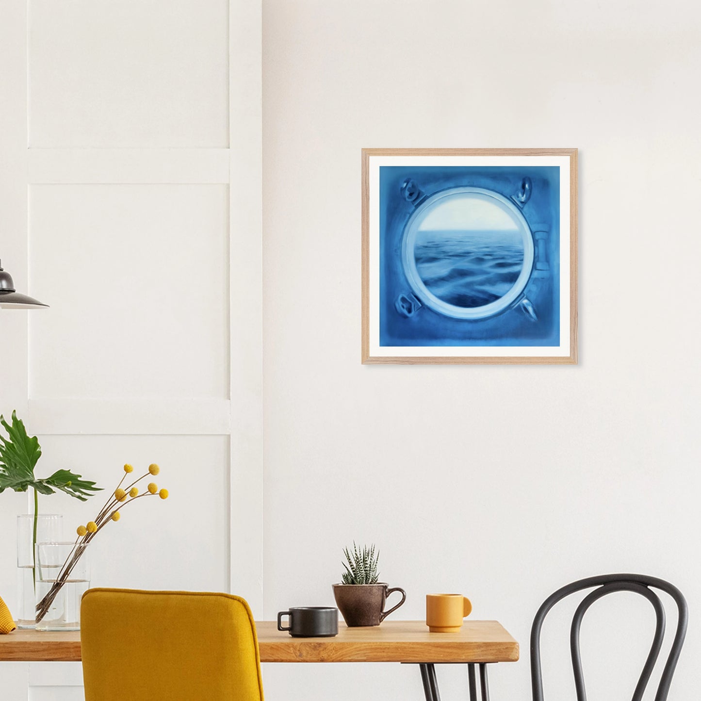 Bullauge: Gerahmter Kunstdruck