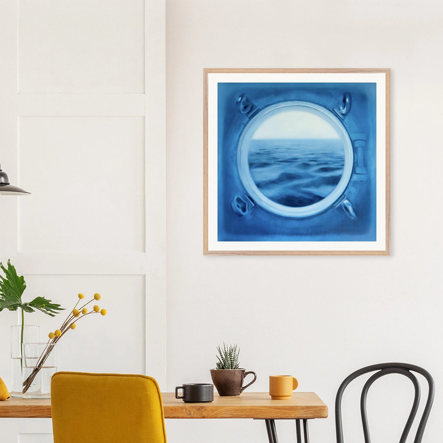 Bullauge: Gerahmter Kunstdruck