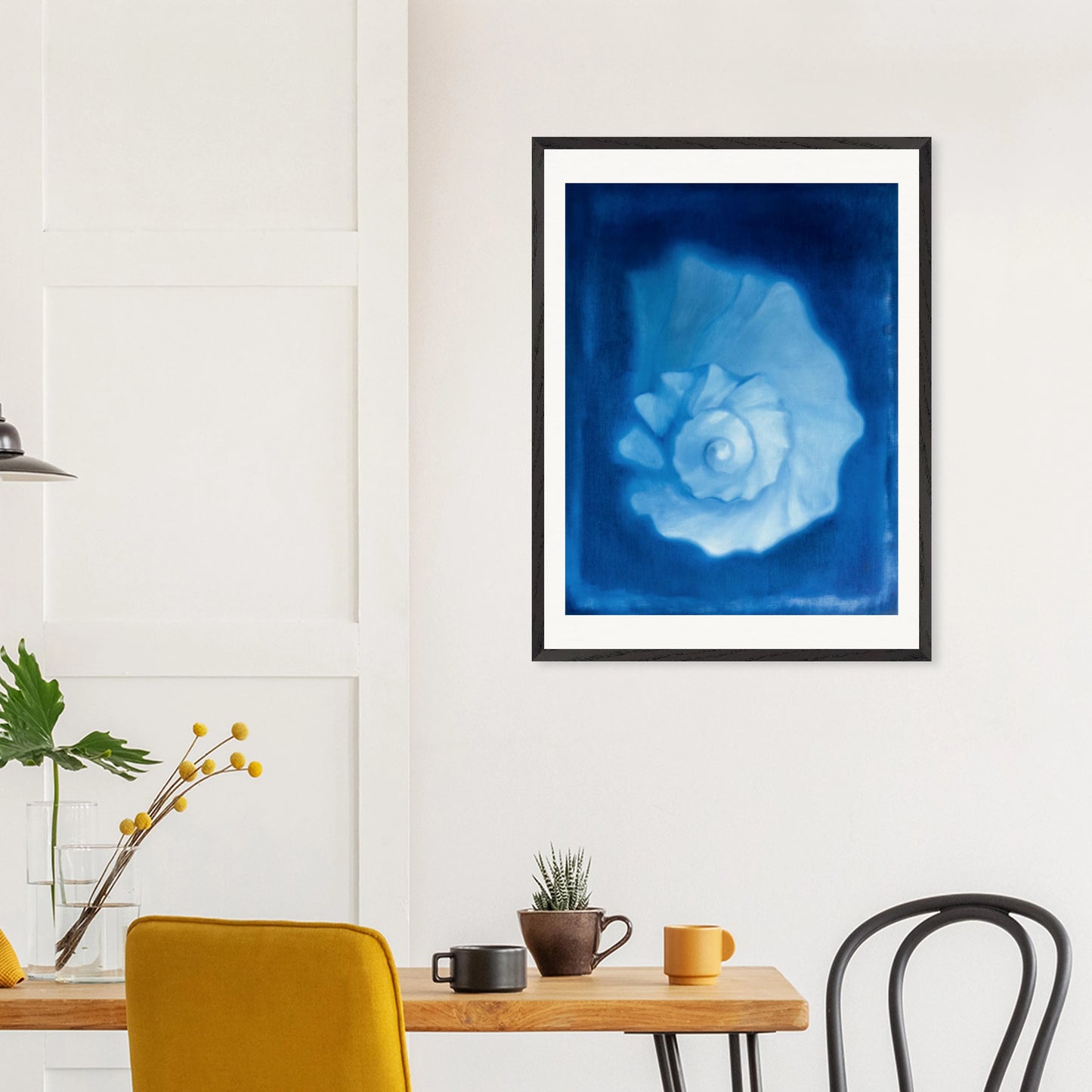 Schwebend - Gerahmter Kunstdruck