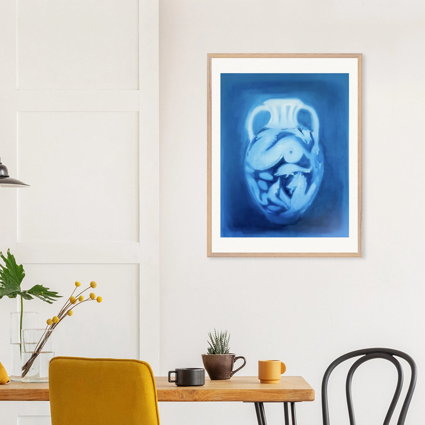 Etruskische Amphore – Gerahmter Kunstdruck