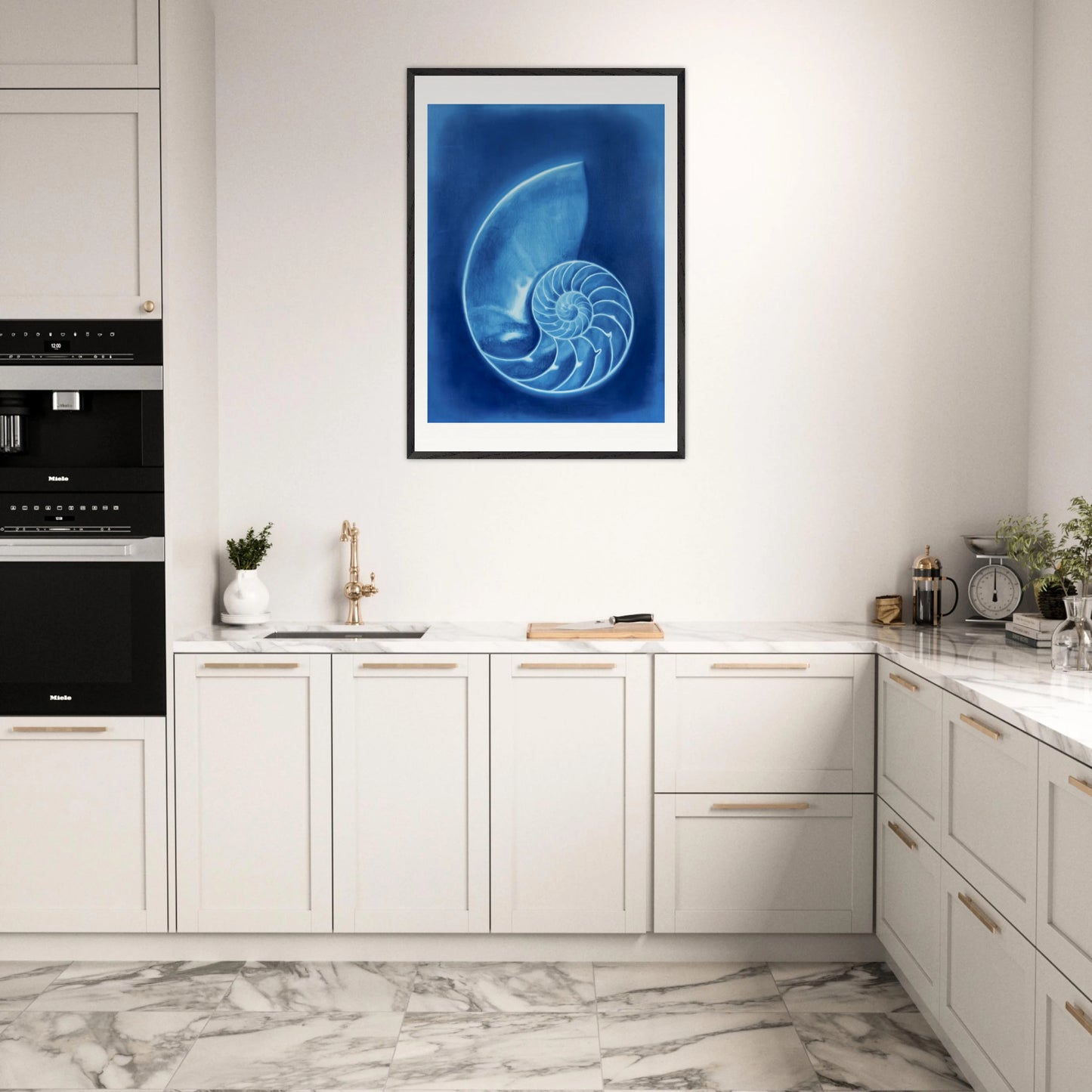 Nautilus - Gerahmter Kunstdruck