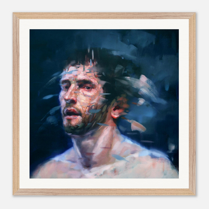 Midnight framed print – room scene