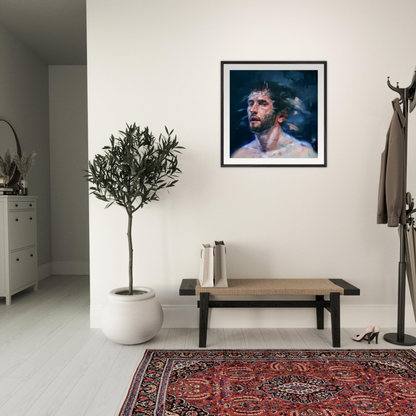 Midnight framed print – room scene