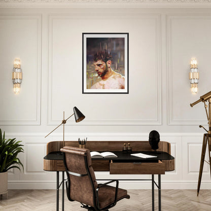 Entropy framed print – room scene