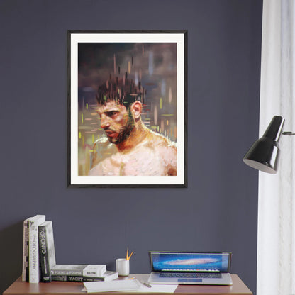 Entropy framed print – room scene