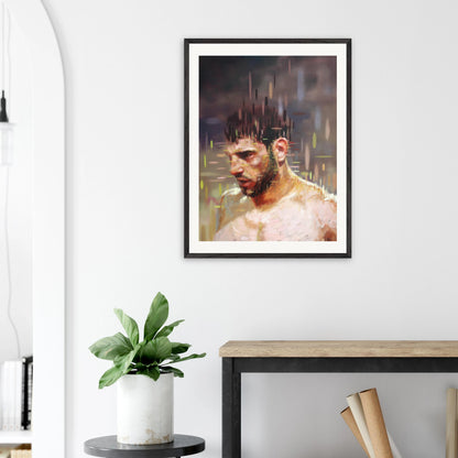 Entropy framed print – room scene