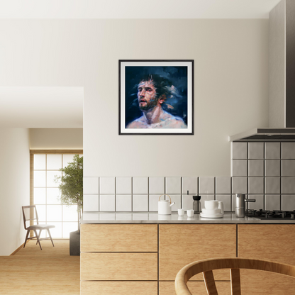 Midnight framed print – room scene