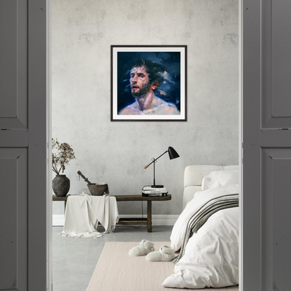 Midnight framed print – room scene