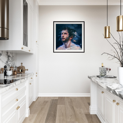 Midnight framed print – room scene