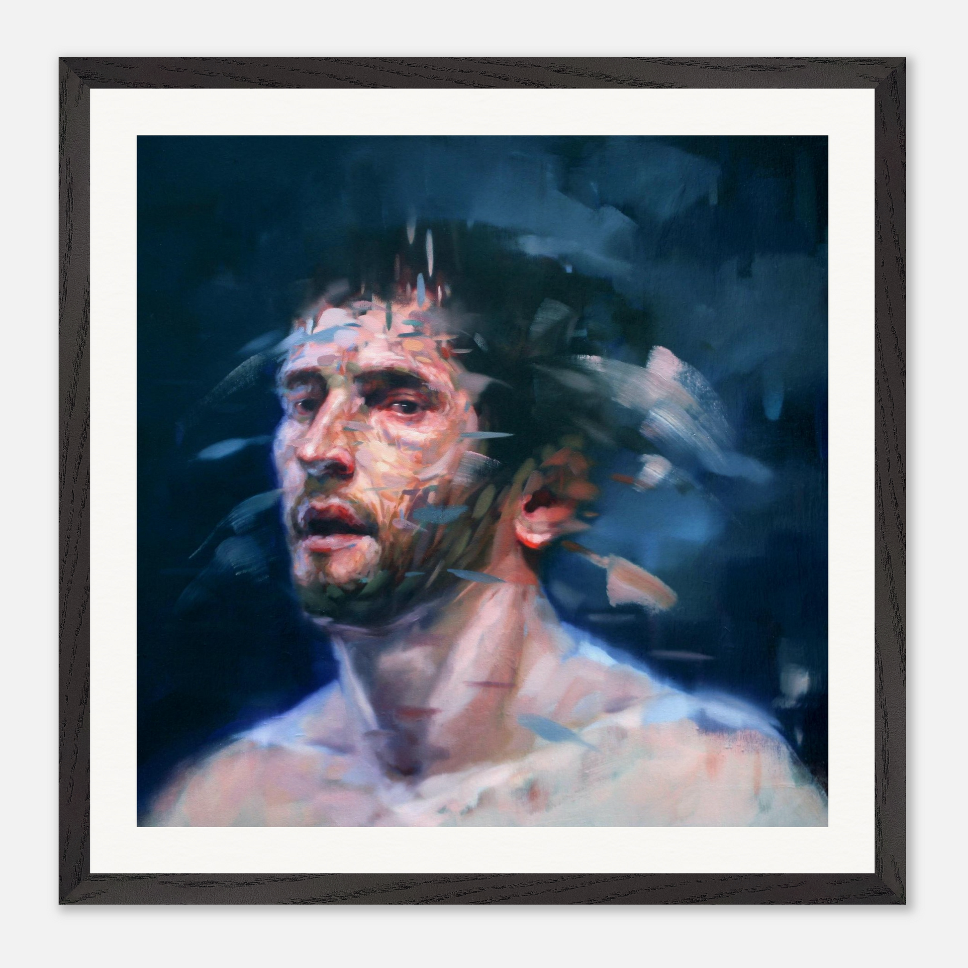 Midnight framed print – room scene