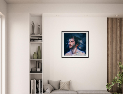 Midnight framed print – room scene