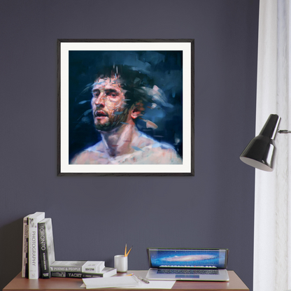 Midnight framed print – room scene