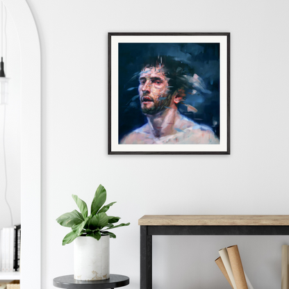 Midnight framed print – room scene