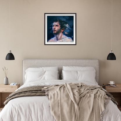 Midnight framed print – room scene