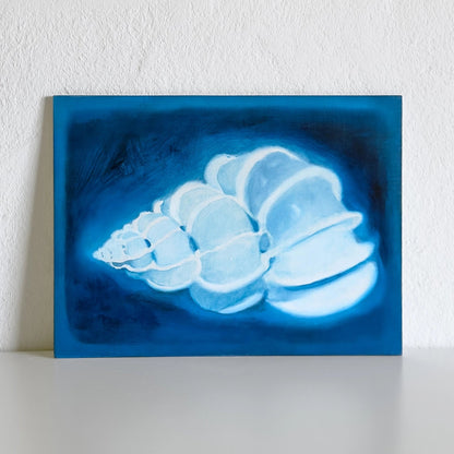 Wentletrap Shell original oil painting by Lance Hewison – oil on canvas 30×22.5 cm