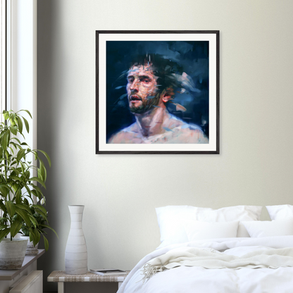 Midnight framed print – room scene