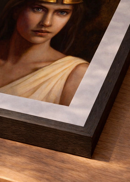 Athena framed print – close-up of print quality and paper texture