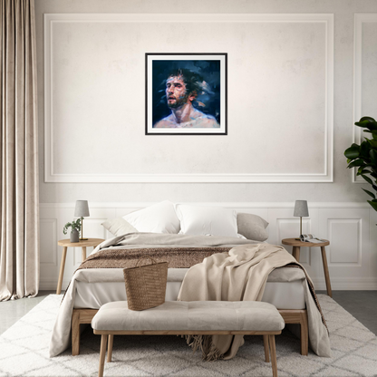 Midnight framed print – room scene