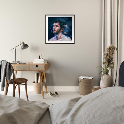 Midnight framed print – room scene