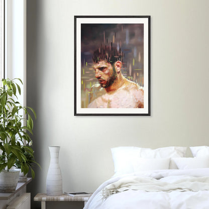Entropy framed print – room scene