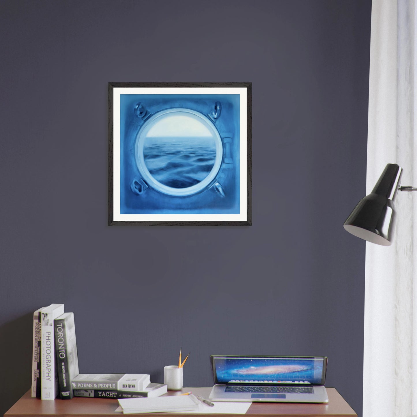 Bullauge: Gerahmter Kunstdruck