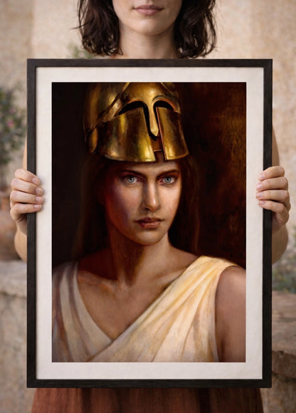 Athena framed print – white frame option